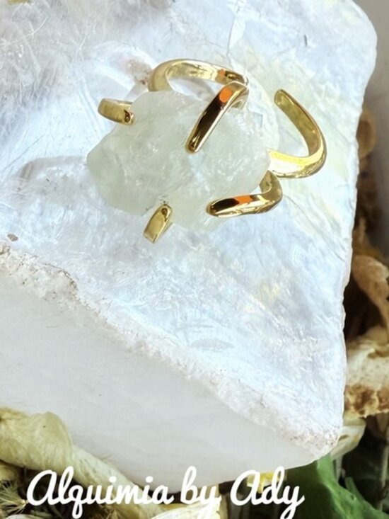 Phantom Quartz Ring - Etsy ✨ RAW PHANTOM QUARTZ RING — Adjustable Gold | Natural Layered Crystal |